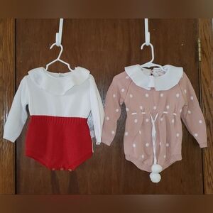 NWOT Angou Sweater Romper Bundle Sz 2-3